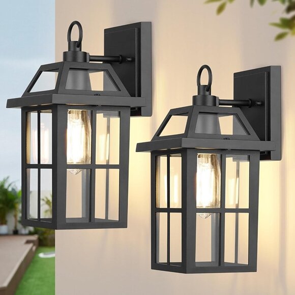 Other - NEW 2 Pack Outdoor Wall Lantern, Waterproof Wall Sconce Light Fixtures